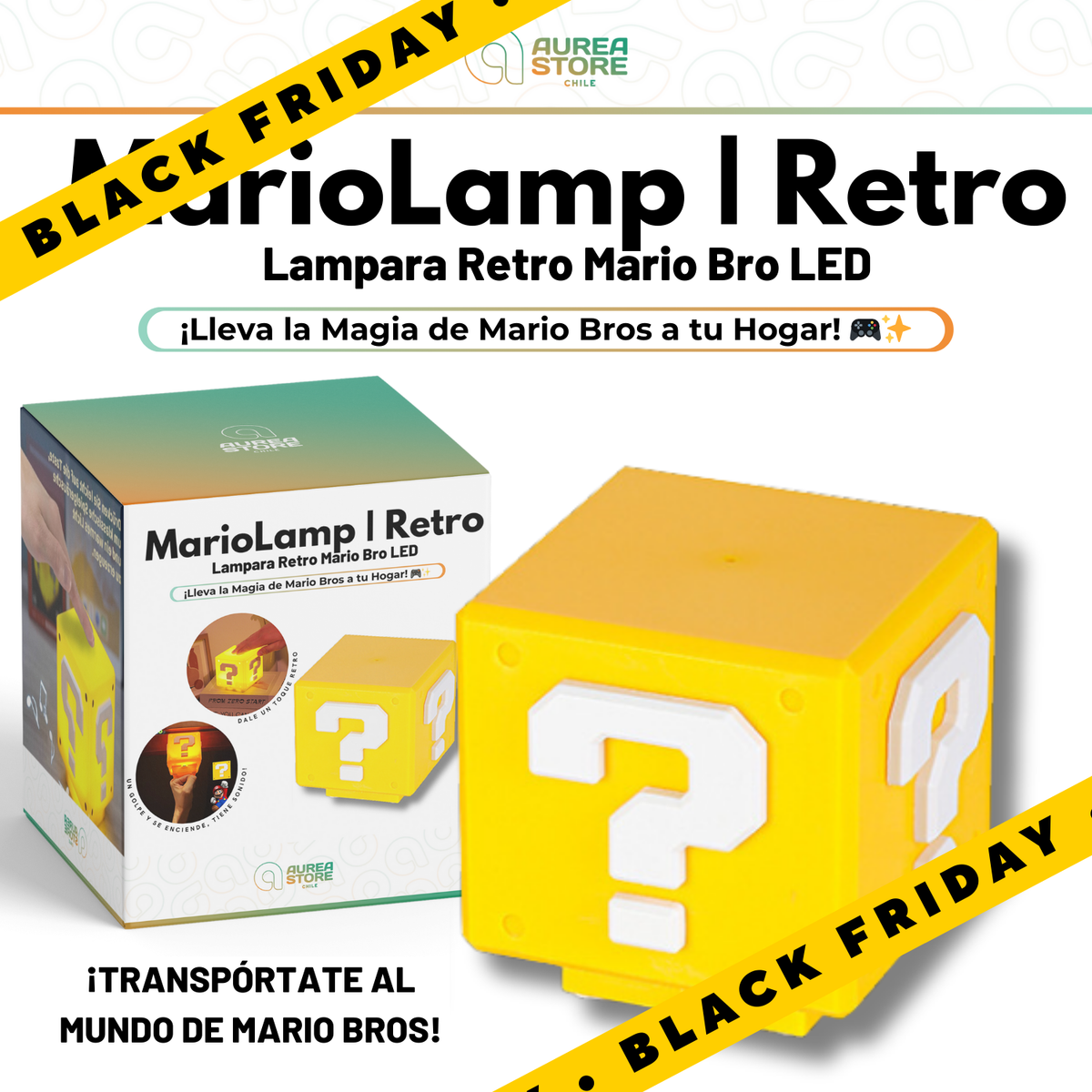 Lampara Retro Mario Bro | MarioLamp (🔥PRE - BLACK FRIDAY 🔥)