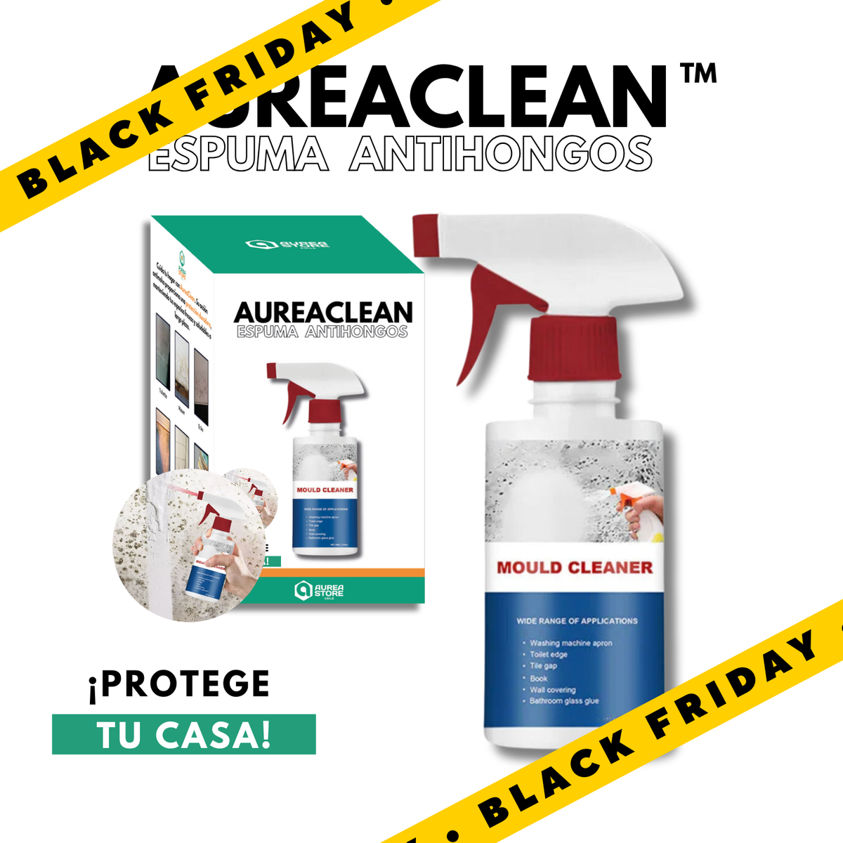 ESPUMA LIMPIADORA ANTIMOHO/HONGOS | AUREACLEAN  (🔥PRE - BLACK FRIDAY 🔥)