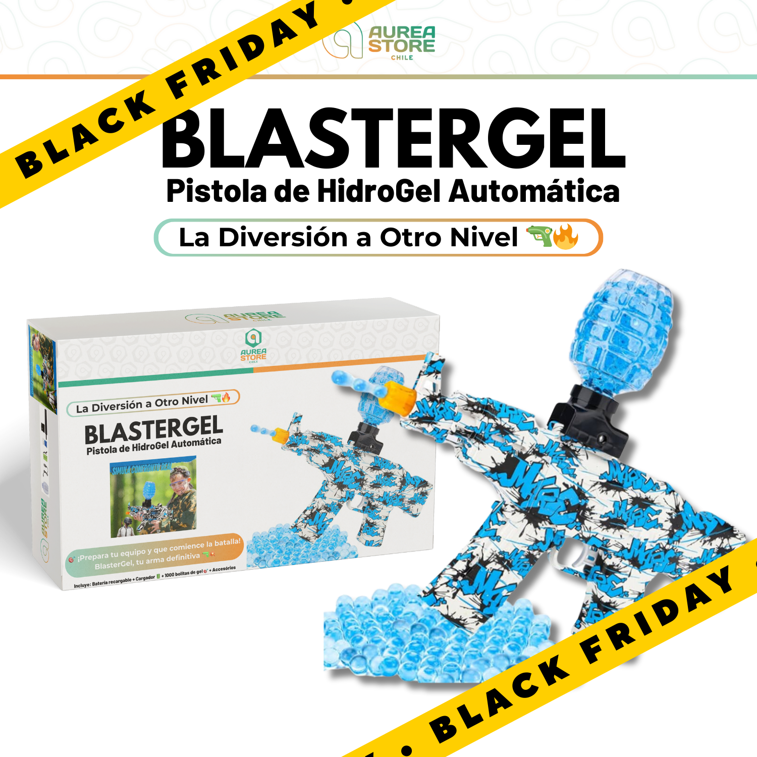 Pistola de HidroGel Automática | BlasterGel (🔥PRE - BLACK FRIDAY 🔥)