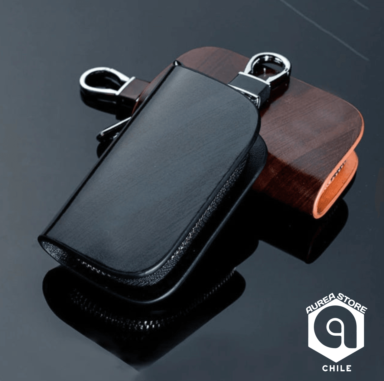 Estuche de Cuero Para Llave del Auto - AureaLux