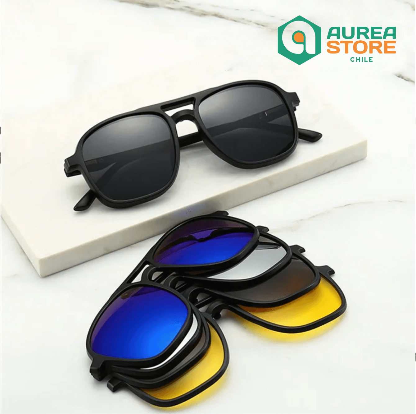 Lentes de Sol Polarizados 6 en 1 | AUREALENS + ESTUCHE DE REGALO!