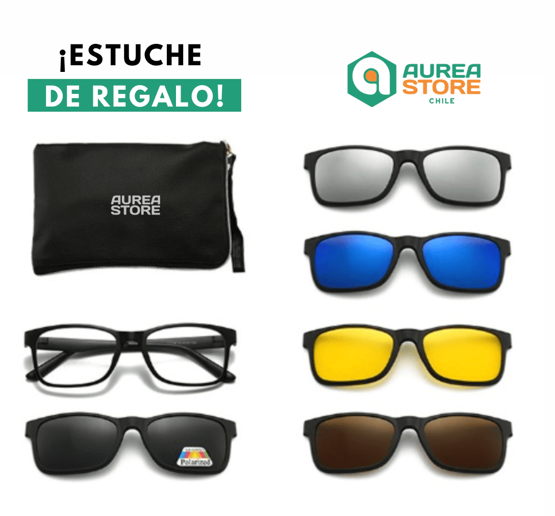 Lentes de Sol Polarizados 6 en 1 | AUREALENS + ESTUCHE DE REGALO!