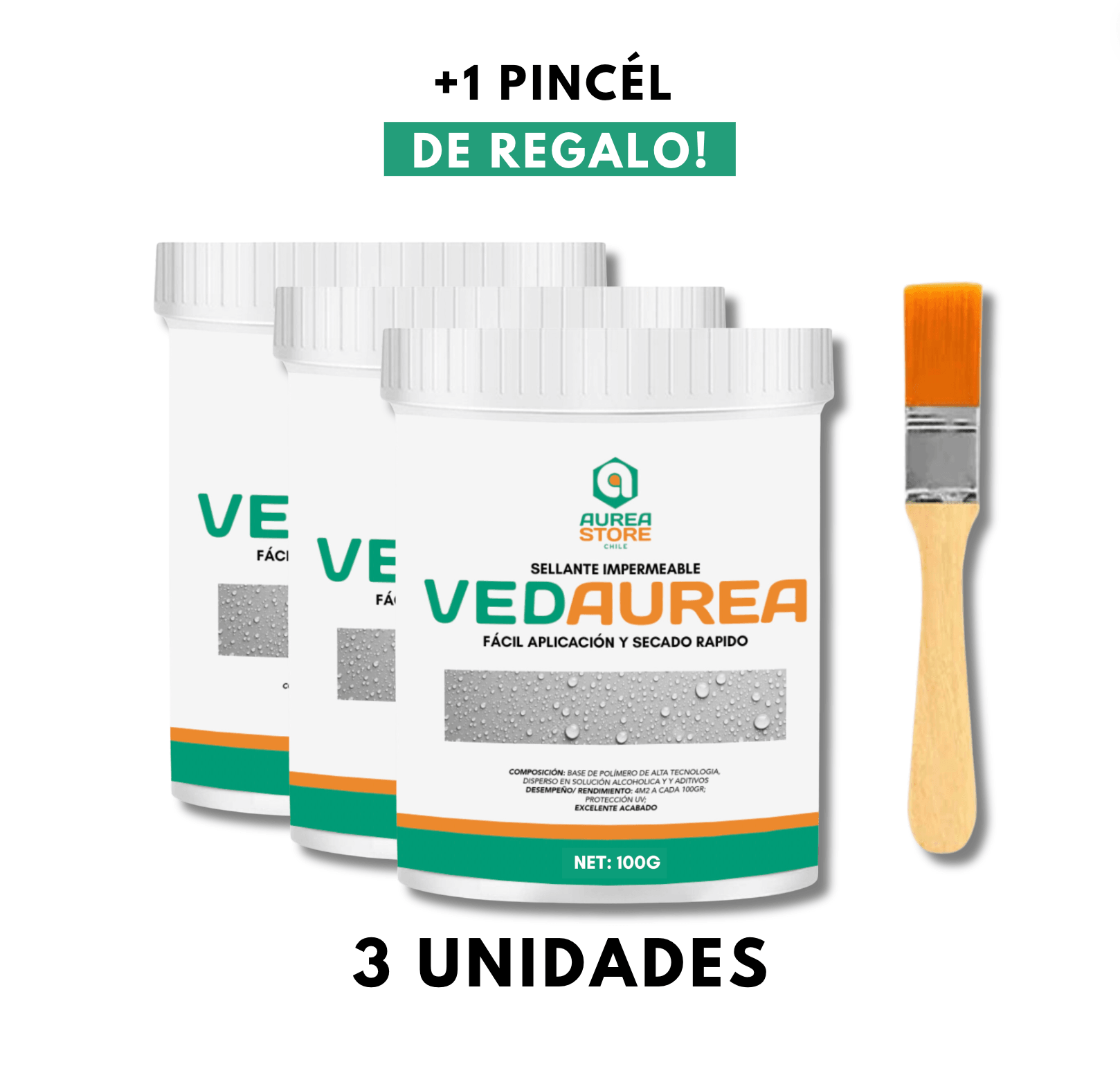 SELLANTE PARA FILTRACIONES Y FUGAS | VEDAUREA™️ + PINCEL DE REGALO