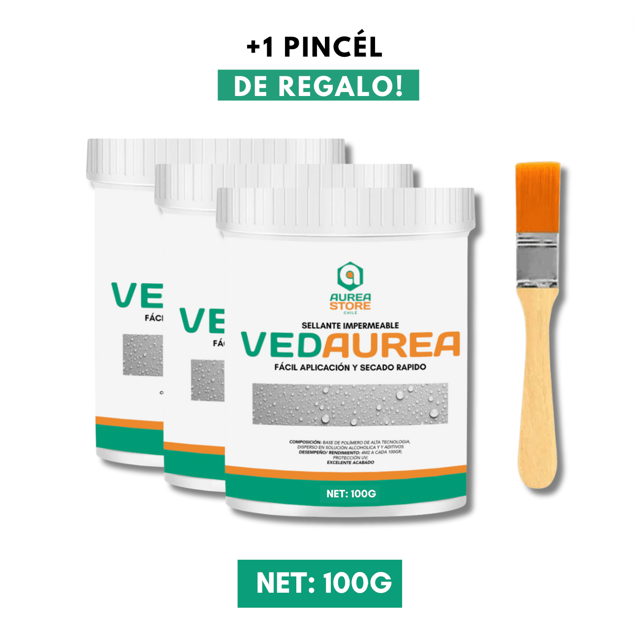 SELLANTE PARA FILTRACIONES Y FUGAS | VEDAUREA™️ + PINCEL DE REGALO