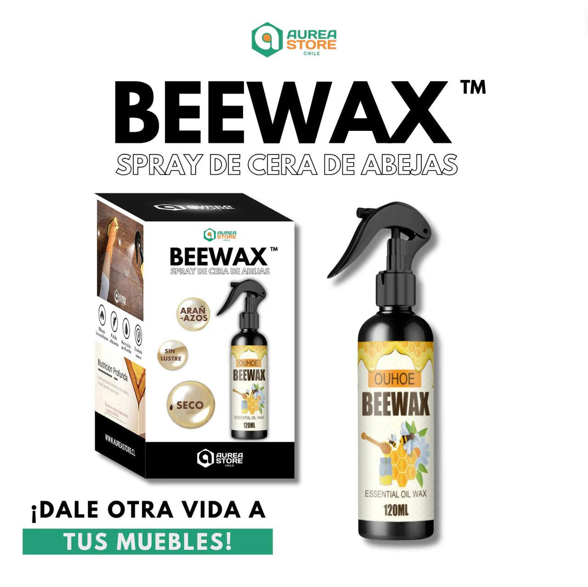 Spray de Cera de Abejas Micro-Molecularizada Natural | Beewax