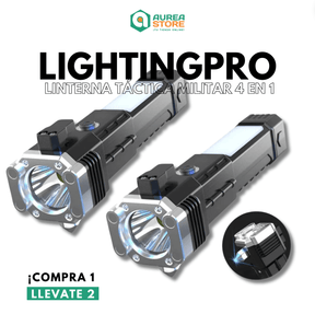 Linterna Táctica Militar 4 EN 1 |  LightingPro [🔥 COMPRA 1 LLEVATE 2 🔥]