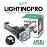 Linterna Táctica Militar 4 EN 1 |  LightingPro [🔥 COMPRA 1 LLEVATE 2 🔥]