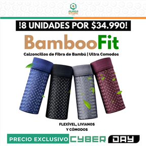 Calzoncillos de Fibra de Bambú | BambooFit- [🔥8 BÓXERS POR EL PRECIO DE 4 🔥] (CYBERDAY)