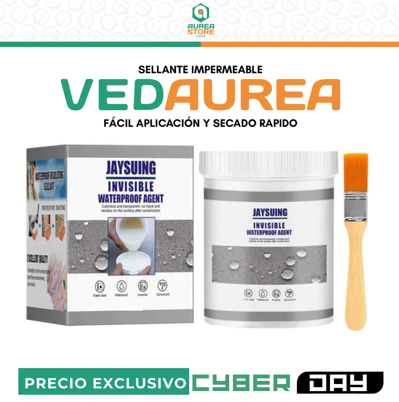 SELLANTE PARA FILTRACIONES Y FUGAS | VEDAUREA™️ + PINCEL DE REGALO