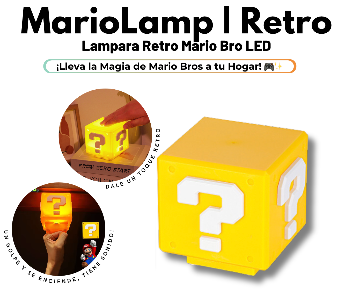 Lampara Retro Mario Bro | MarioLamp [🔥 CYBERDAY 🔥]