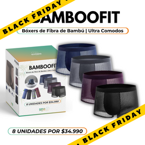 Calzoncillos de Fibra de Bambú | BambooFit- [🔥8 BÓXERS POR EL PRECIO DE 4 🔥] (BLACK FRIDAY)