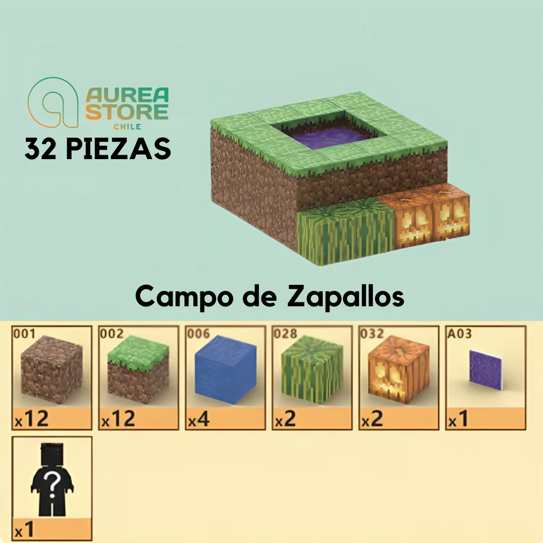 Blocos Magnéticos Minecraft® - Vários Modelos